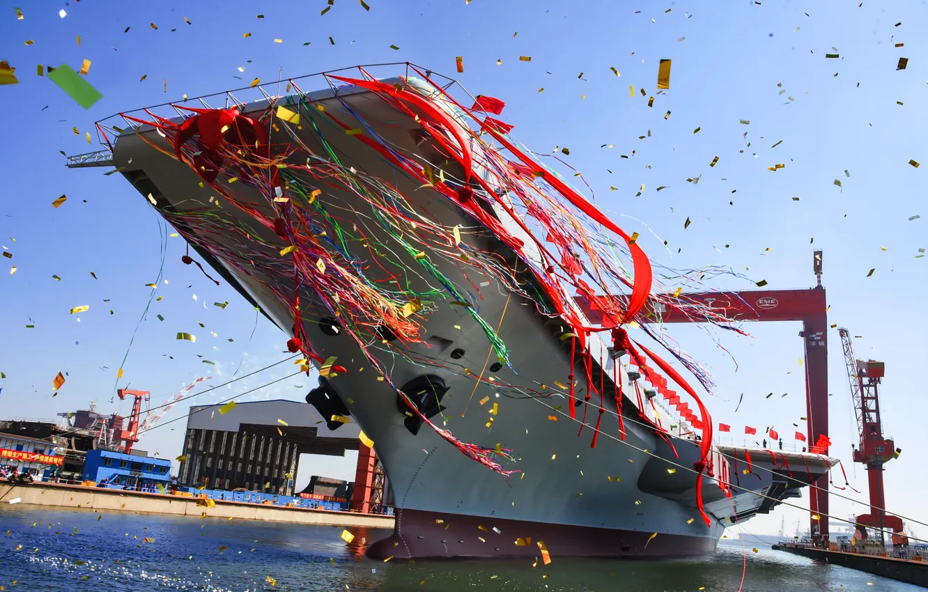 Photo wallpaper power, China, the carrier, military, sea, launching