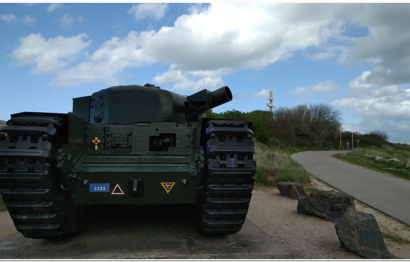 Photo wallpaper France, Churchill, normandie, ww2. war, ww2 tank