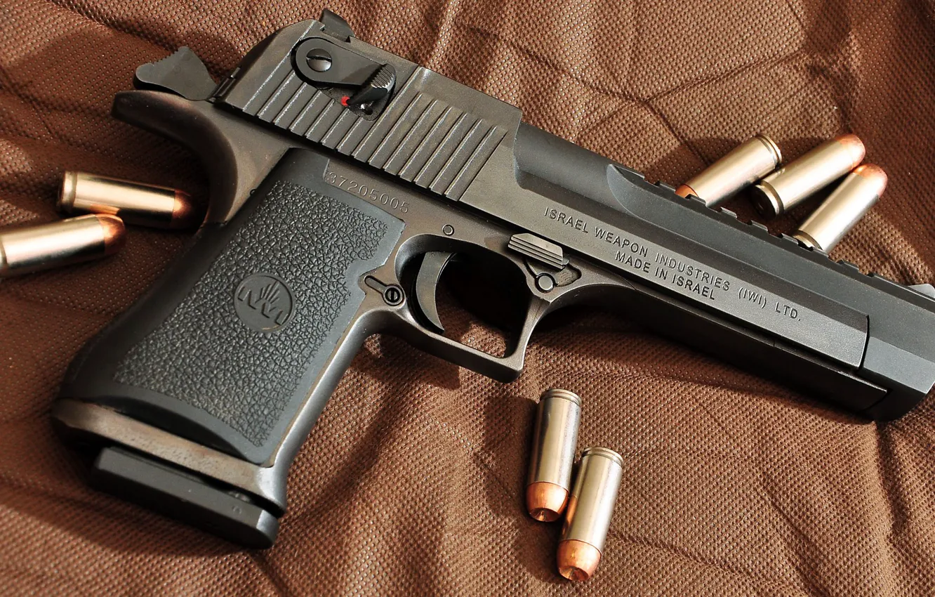 Photo wallpaper gun, bullets, Desert Eagle