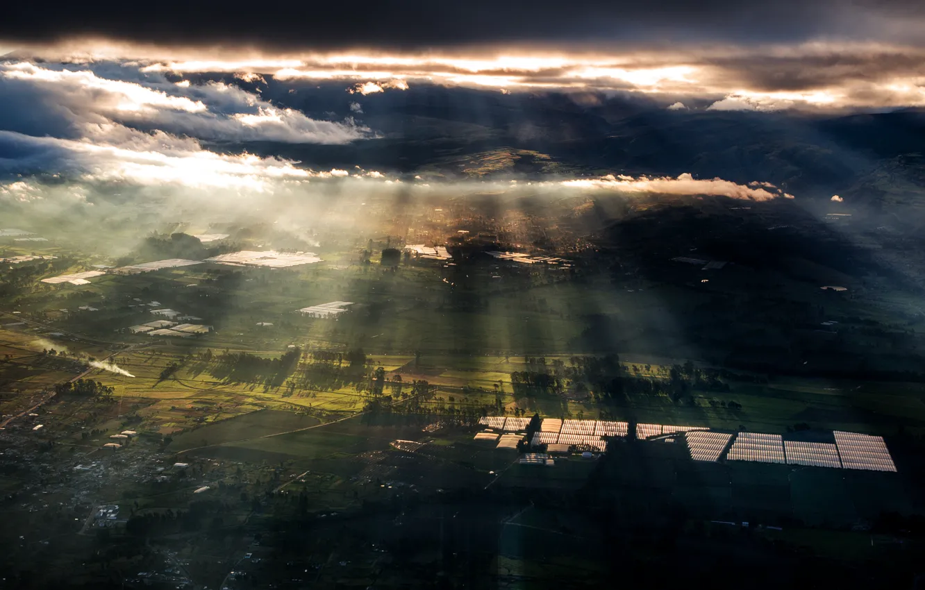 Photo wallpaper the sky, light, the atmosphere, Ecuador