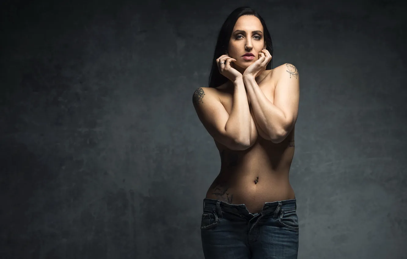 Photo wallpaper girl, background, Giulia