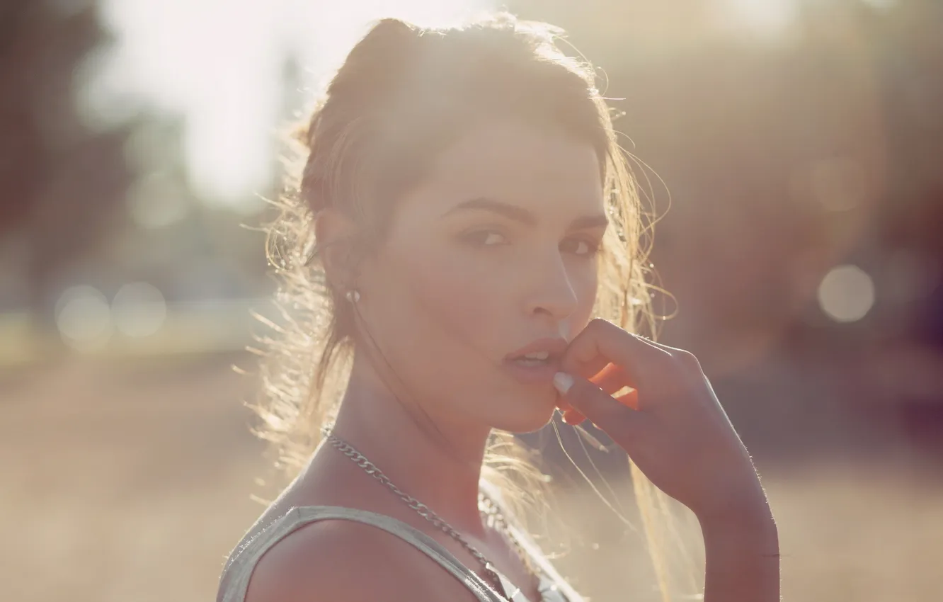 Photo wallpaper girl, portrait, Lindsey