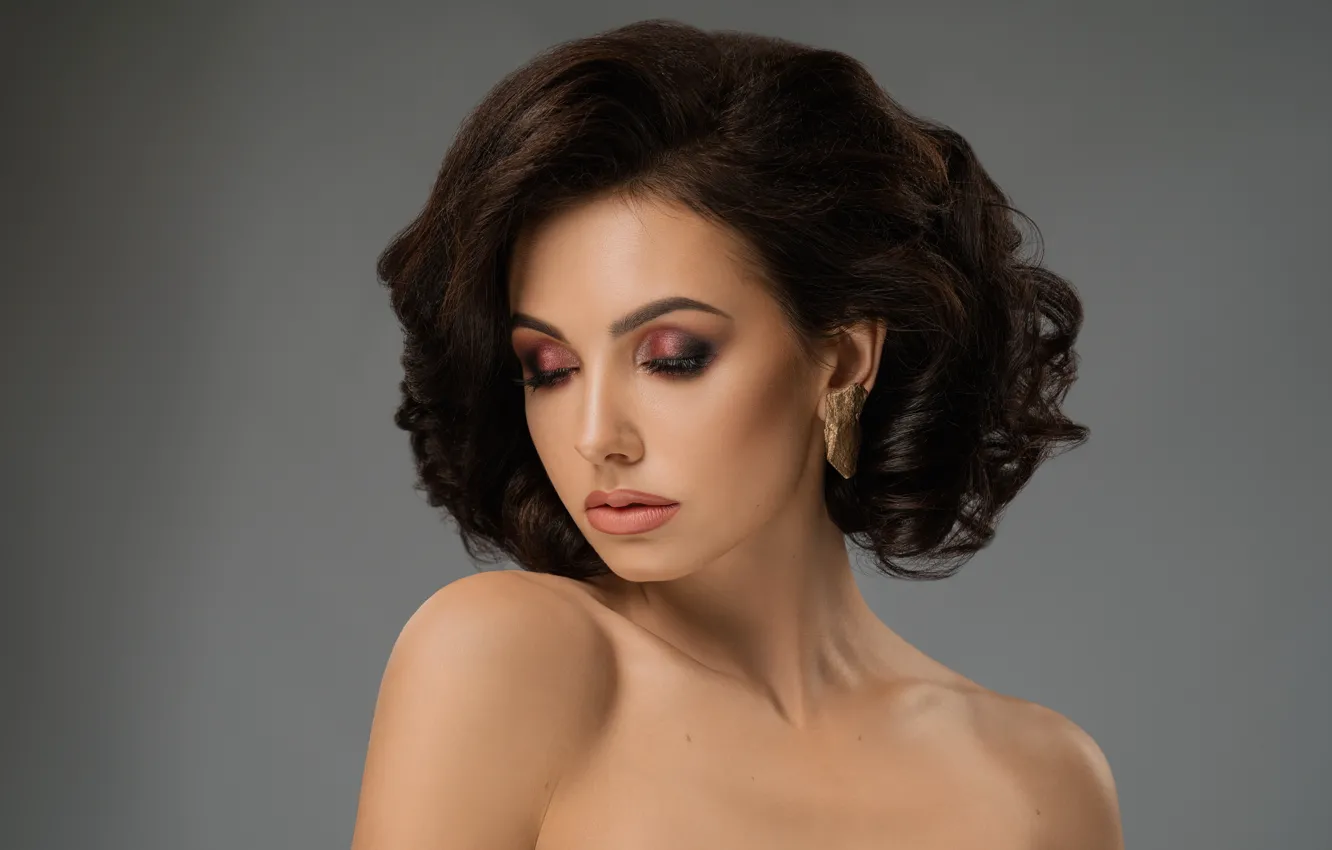 Photo wallpaper girl, portrait, makeup, model, Serhii Bobyk