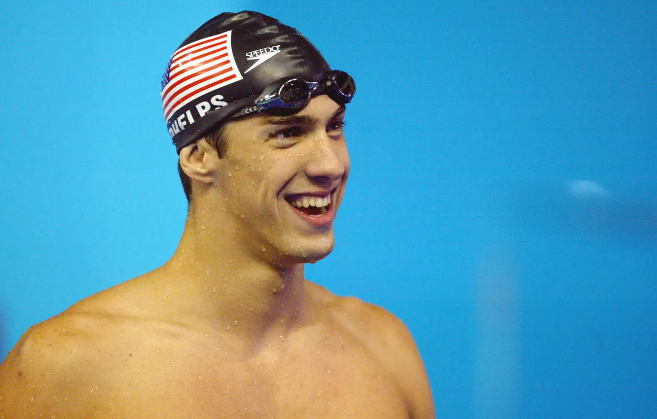 Photo wallpaper swimmer, Michael Phelps, Michael Phelps, 23-time Olympic champion