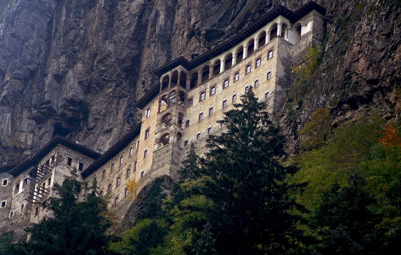 Photo wallpaper rocks, the monastery, Turkey, I managed to