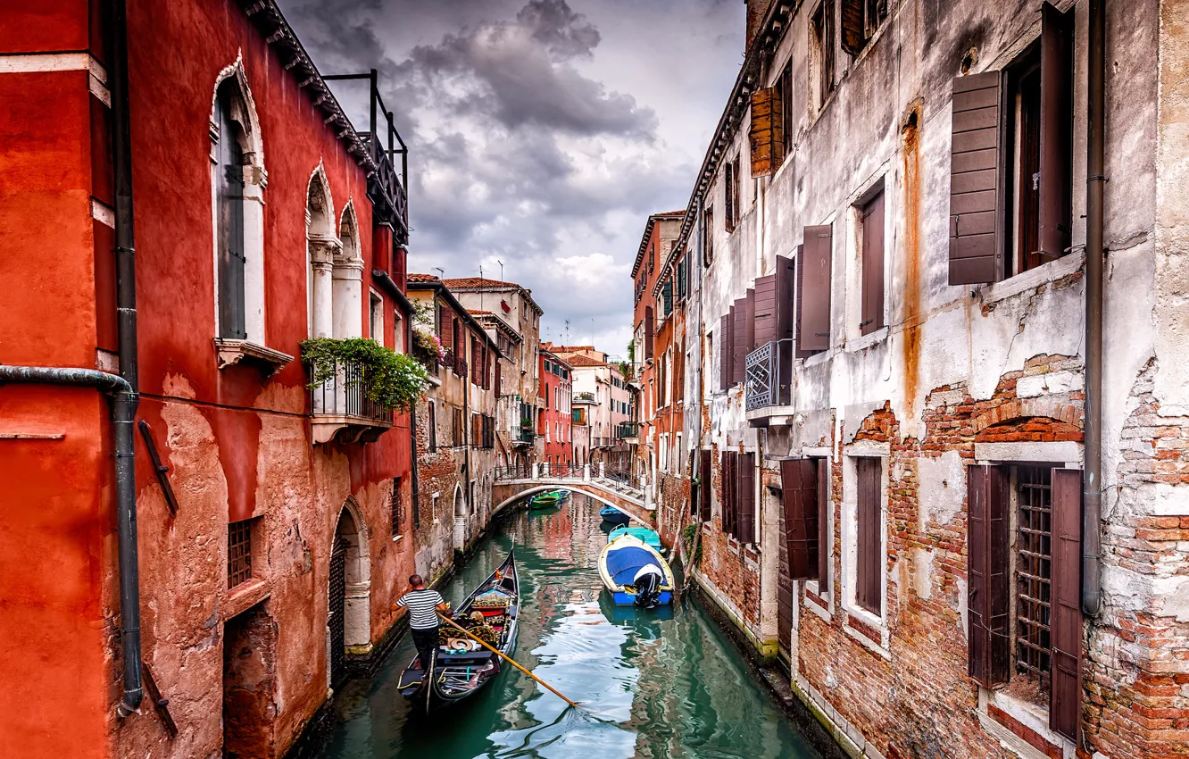 Photo wallpaper architecture, Venice, Gondola