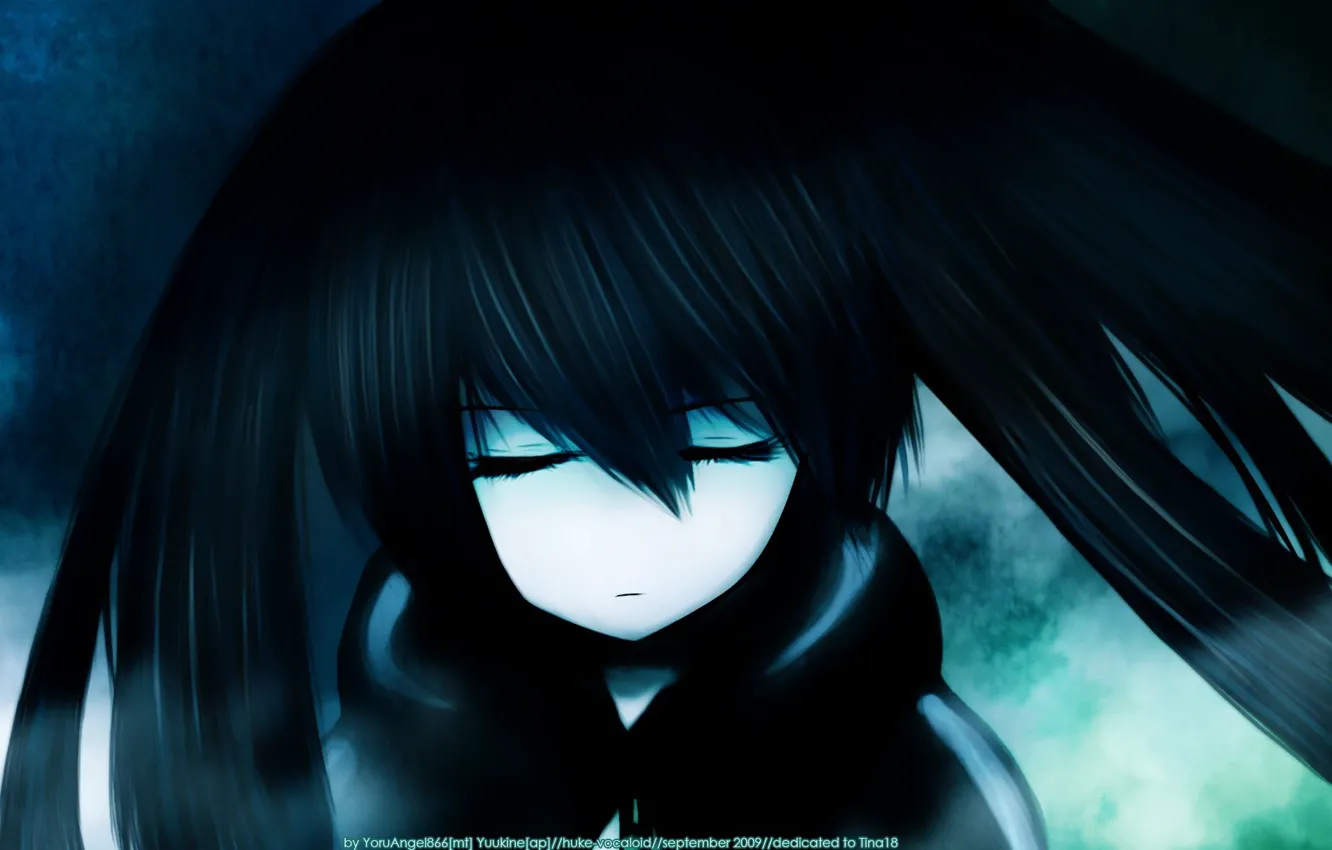 Photo wallpaper Anime, Black Rock Shooter, Mato KURO, Insane Black rock shooter, Shinobu Yoshioka