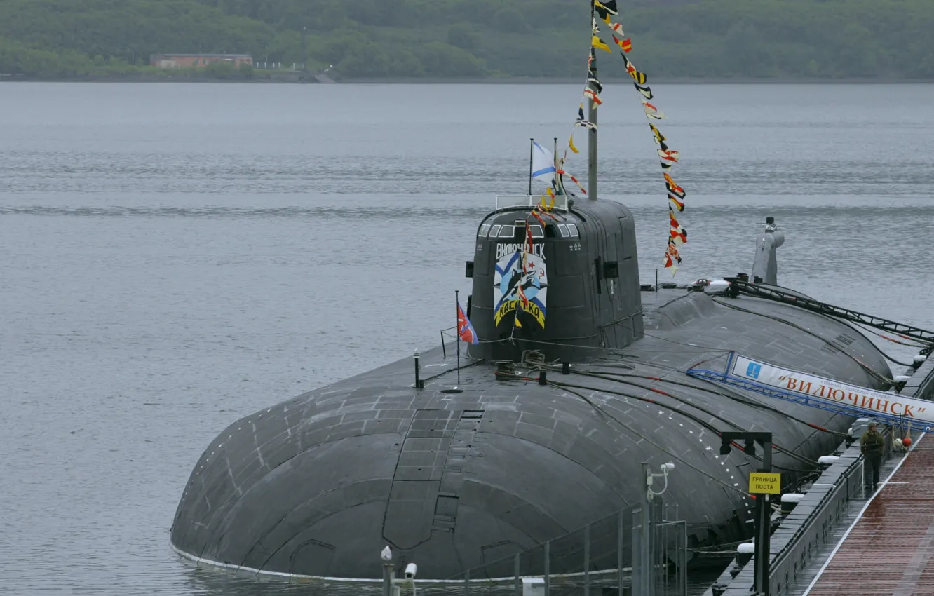 Photo wallpaper cruiser, underwater, atomic, Vilyuchinsk