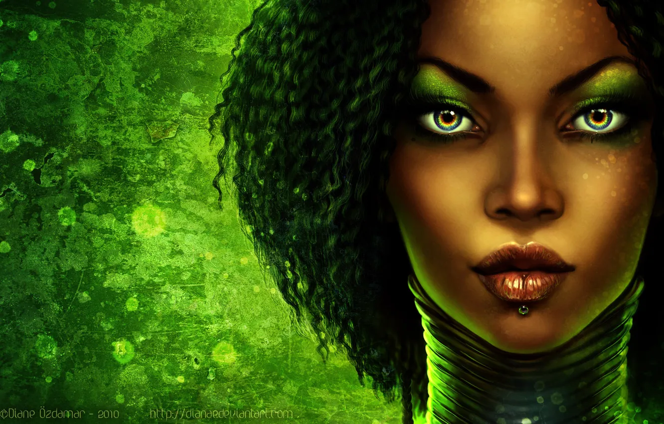 Photo wallpaper girl, Afro, turamali