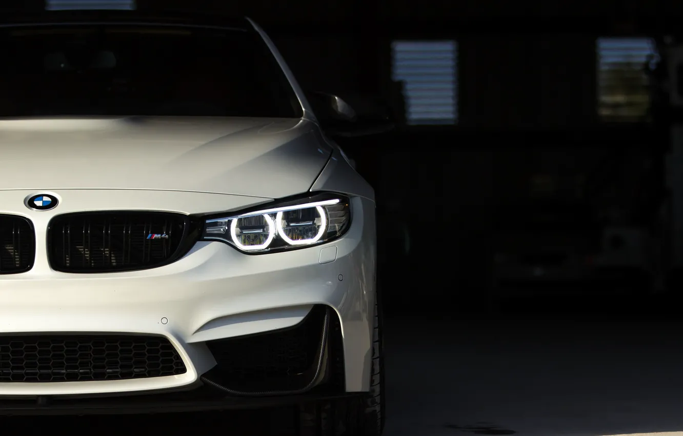 Photo wallpaper BMW, Predator, White, Sight, LED, F83