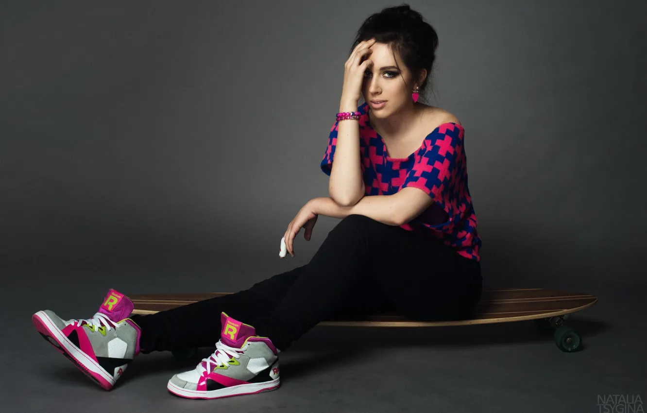 Photo wallpaper background, mood, skate, photoshoot, Katya Klep, blogger, Cate Clapp