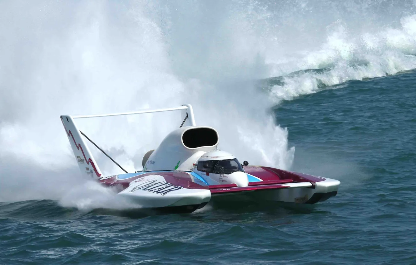 Photo wallpaper race, boat, speed