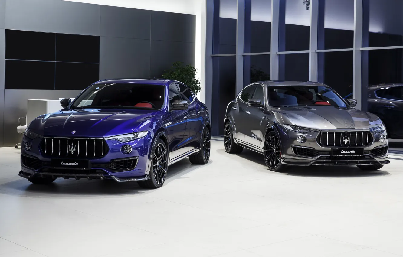 Photo wallpaper Maserati, pair, crossover, Larte Design, 2017, Levante