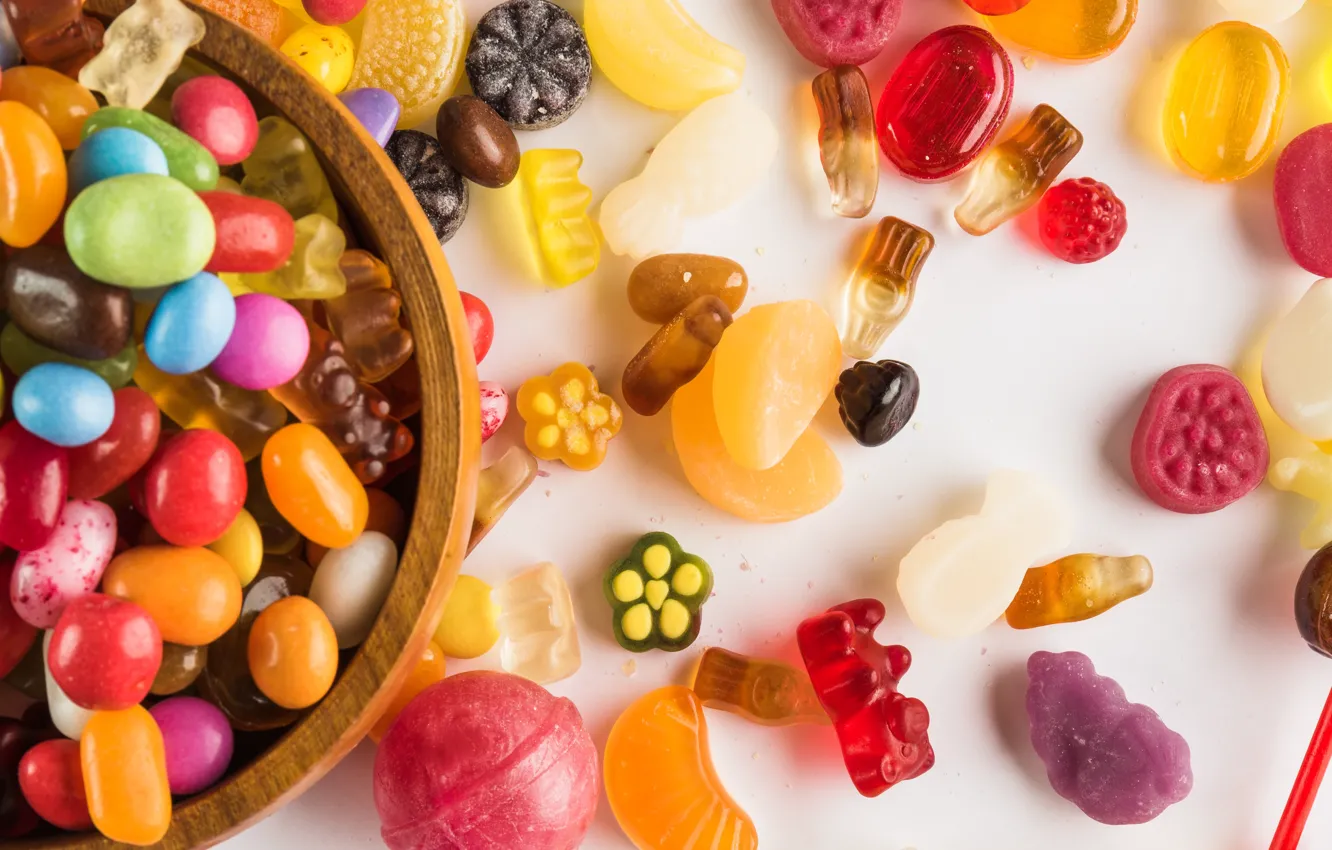 Photo wallpaper sweets, bowl, mermaids