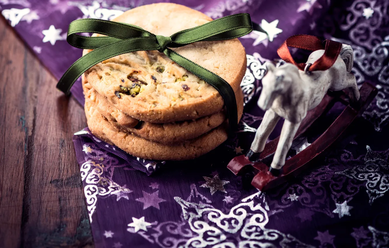 Photo wallpaper holiday, New Year, cookies, Christmas, Christmas, New Year