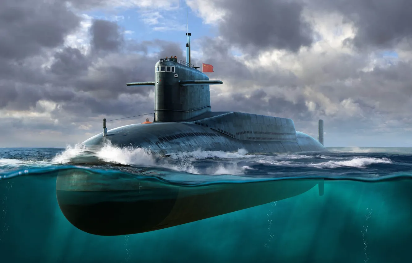 Photo wallpaper China, China, SSBN, SSBN, PLAN Type 092 Xia Class Submarine, Missile submarine, Nuclear submarine