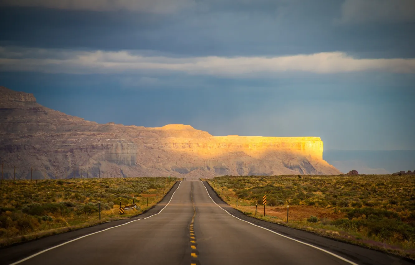 Photo wallpaper light, rocks, droga