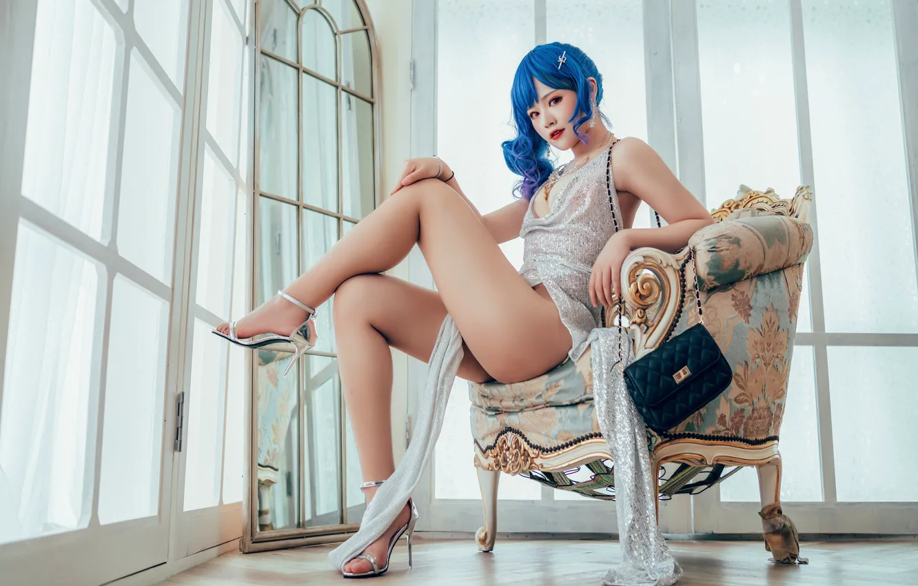 Photo wallpaper sexy, dress, legs, Asian