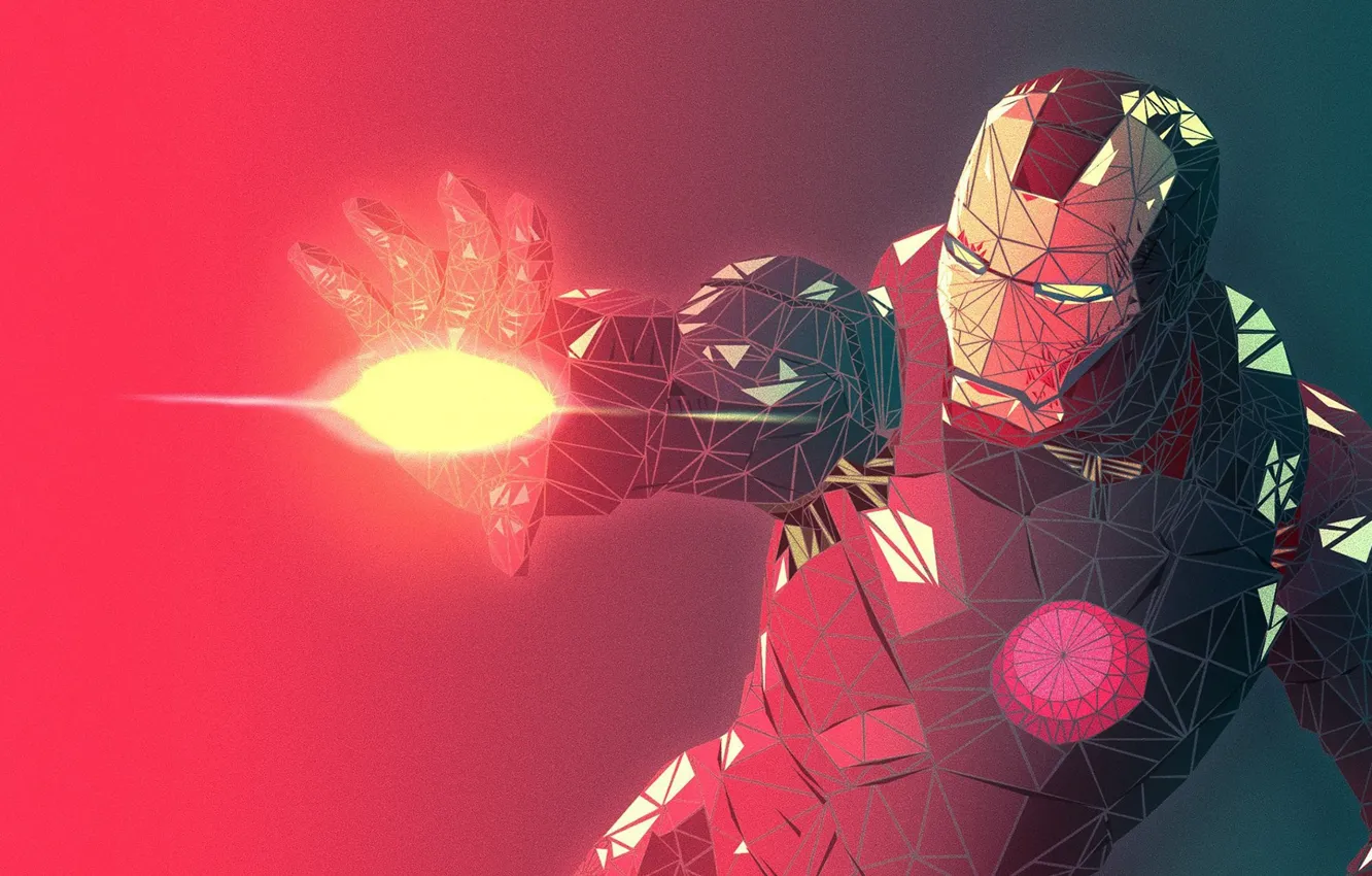 Photo wallpaper energy, power, robot, iron man