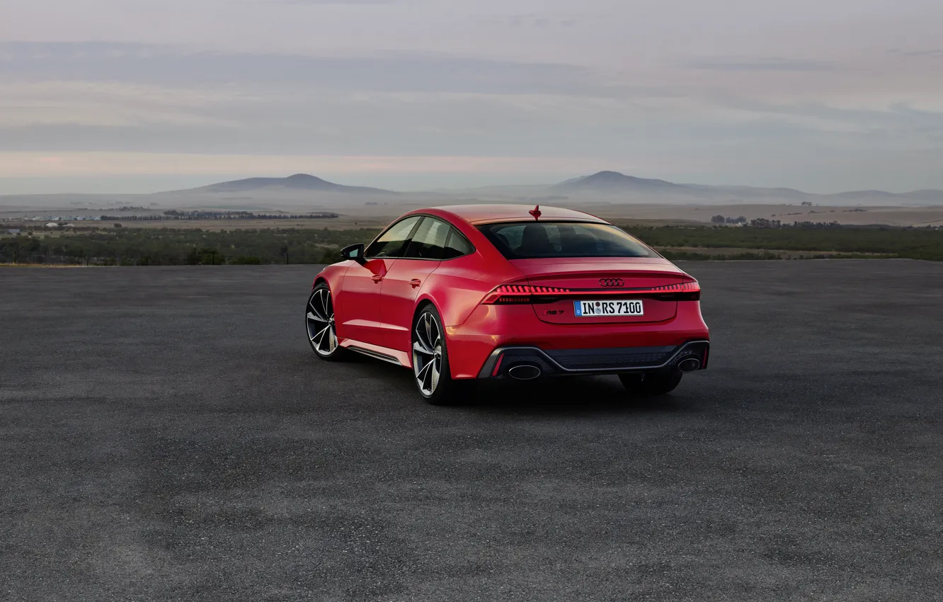 Photo wallpaper Audi, rear view, Sportback, RS 7, RS7, 2020