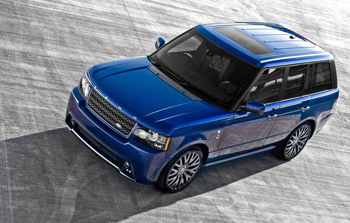 Photo wallpaper blue, jeep, Land Rover, Range Rover, Rover, RS450, Project Kahn Bali Blue