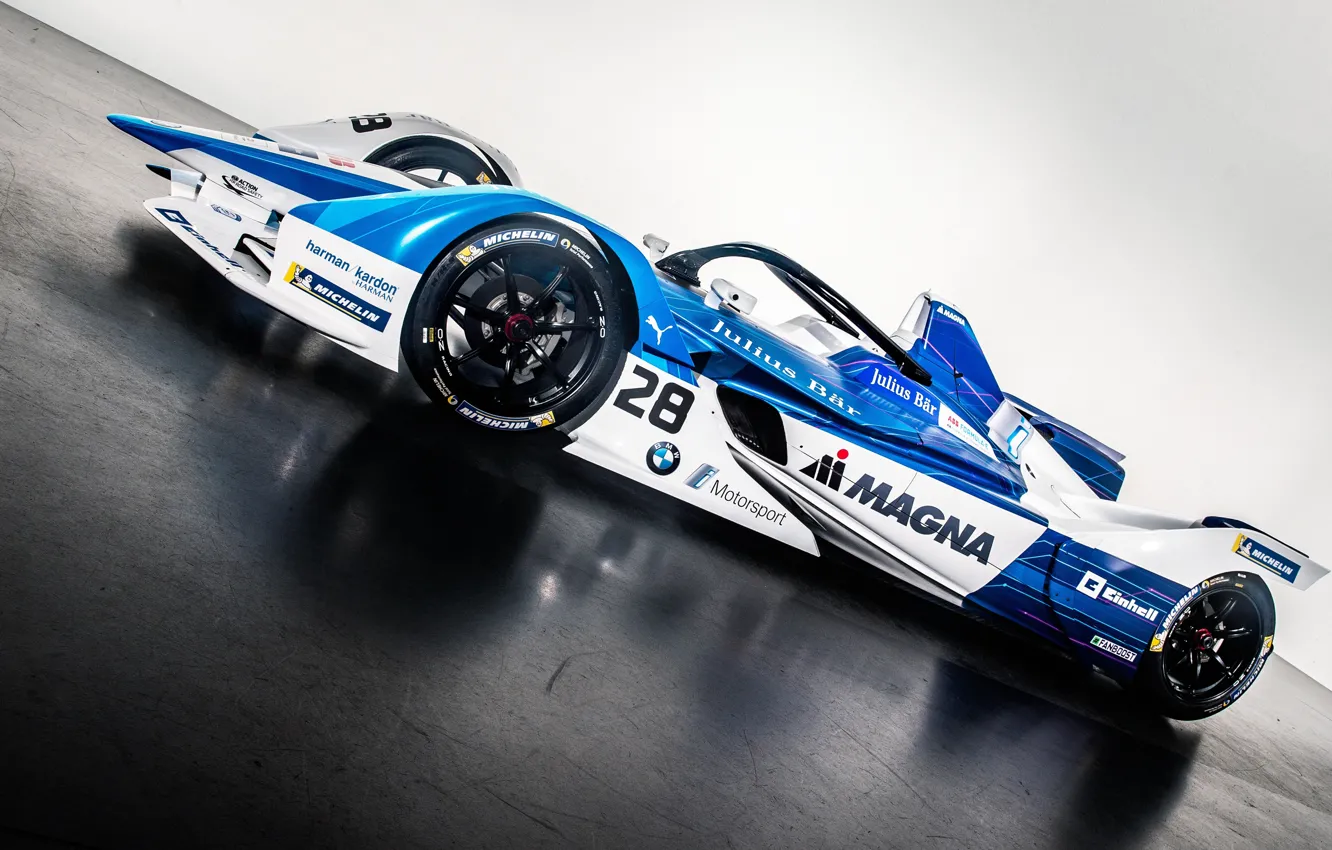 Photo wallpaper 2018, Formula E, Electric Race Car, BMW iFE.18