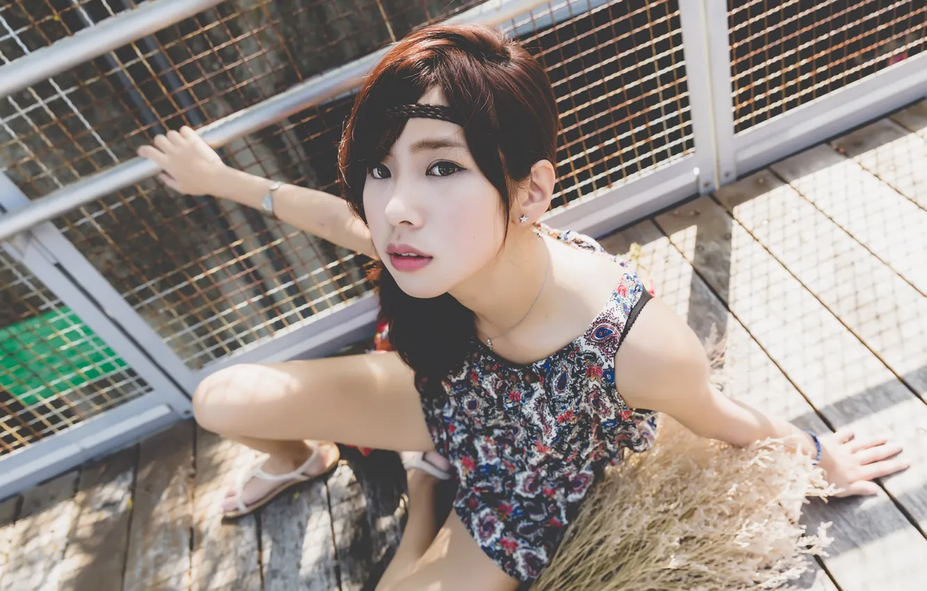 Photo wallpaper Girl, Asian, model, Ellen Chang