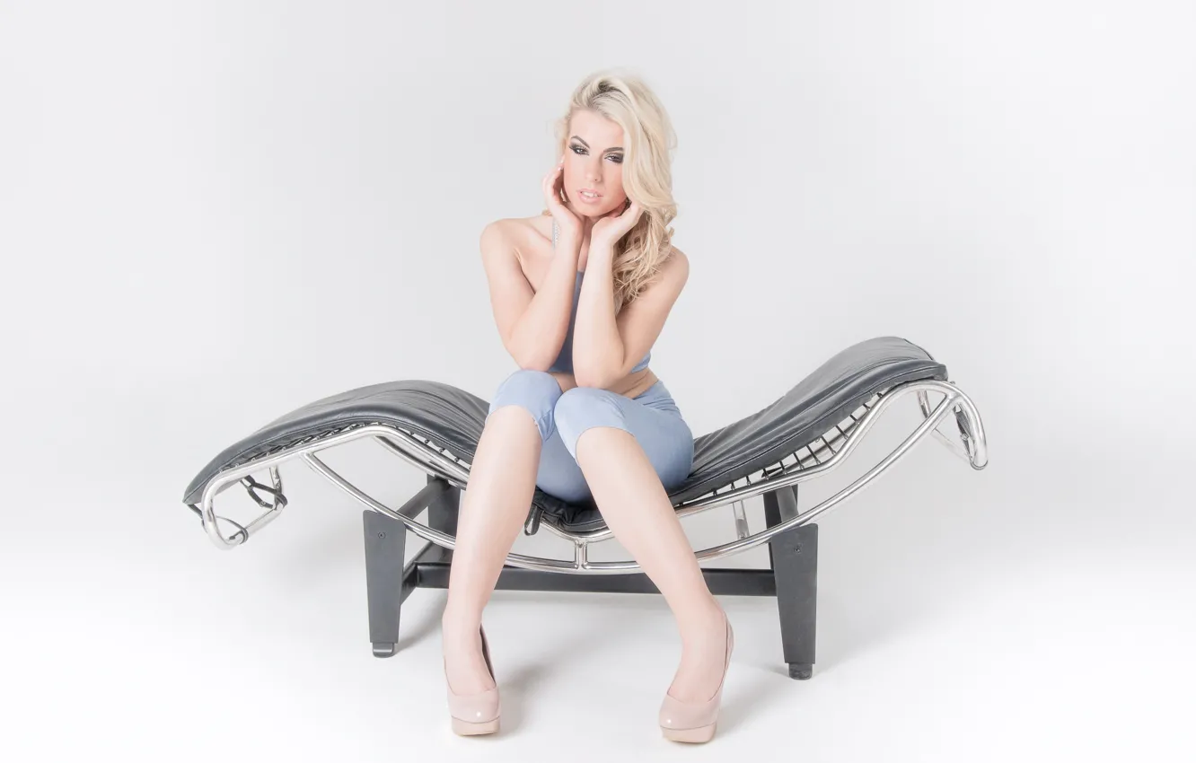 Photo wallpaper girl, pose, Luci