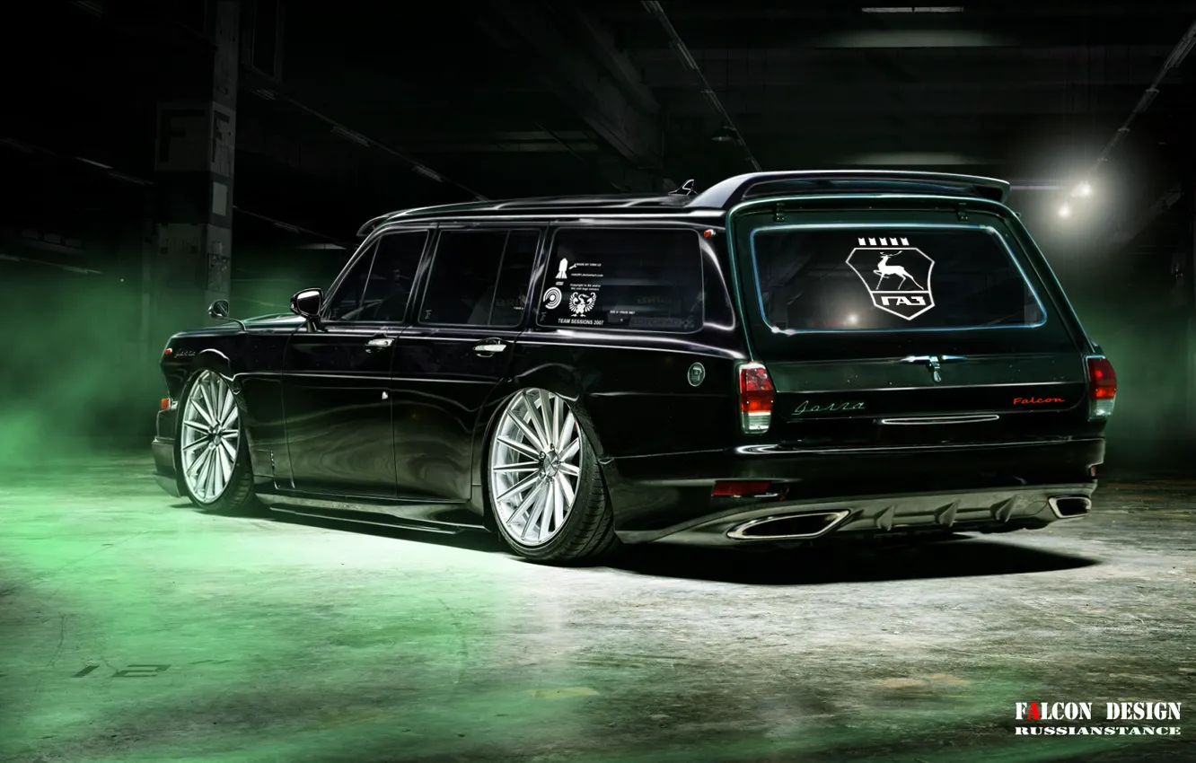 Photo wallpaper tuning, Volga, stens, GAZ-24-02