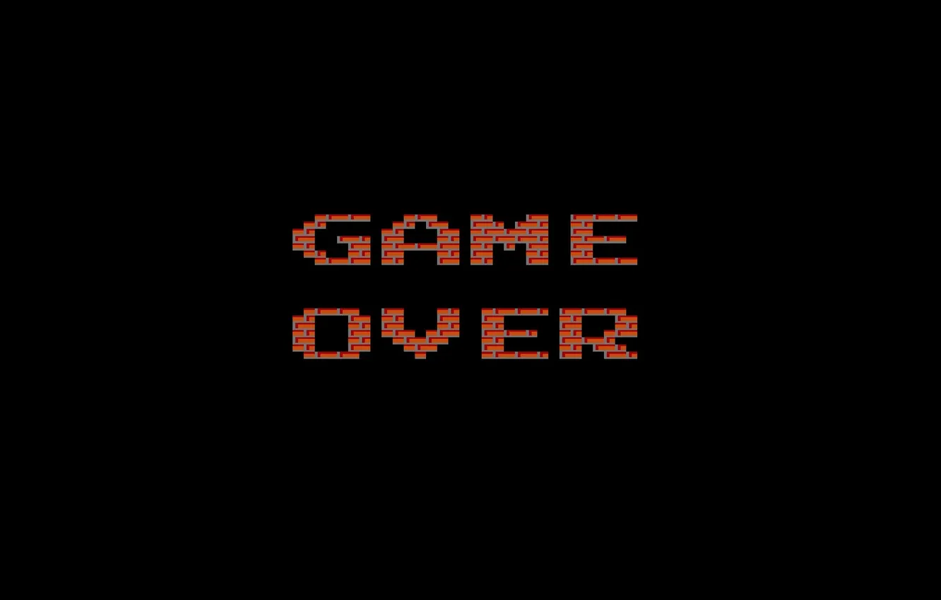 Photo wallpaper game over, dendy, the game is over, Tanchiki, Battle city