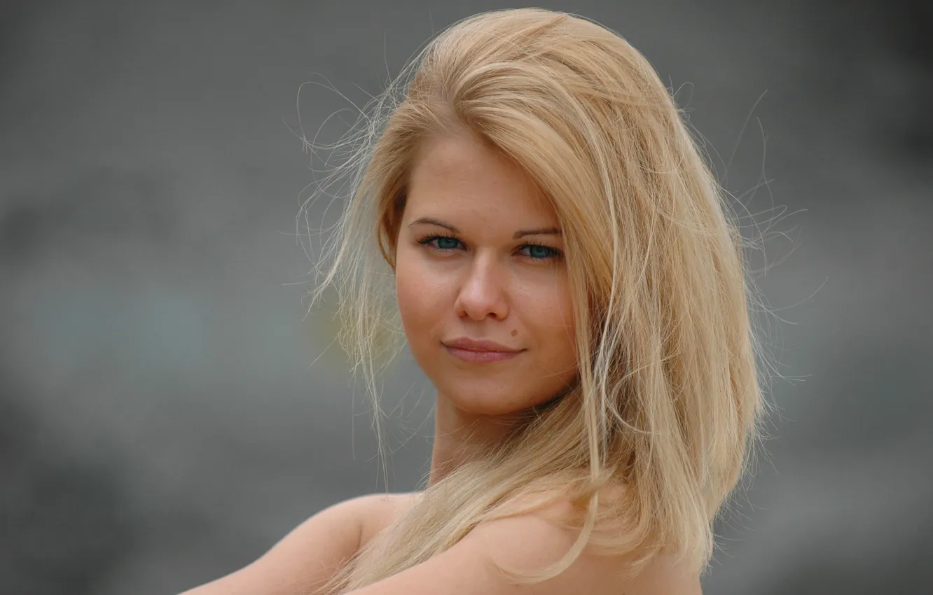 Photo wallpaper blue eyes, beautiful, blonde, Tania, Russian Model