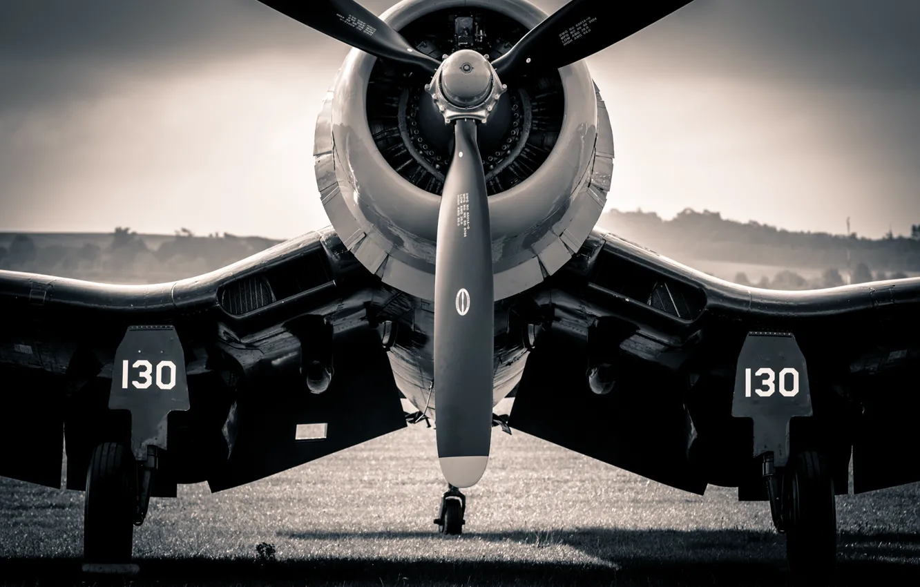 Photo wallpaper fighter, Corsair, F4U, "Le Corsaire"