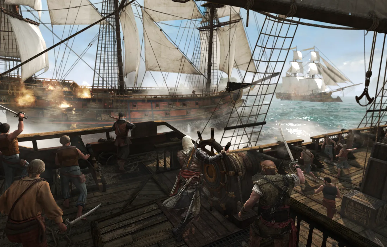 Photo wallpaper pirates, killer, assassin, Assassin's Creed IV: Black Flag, Assassin's Creed 4: Black Flag