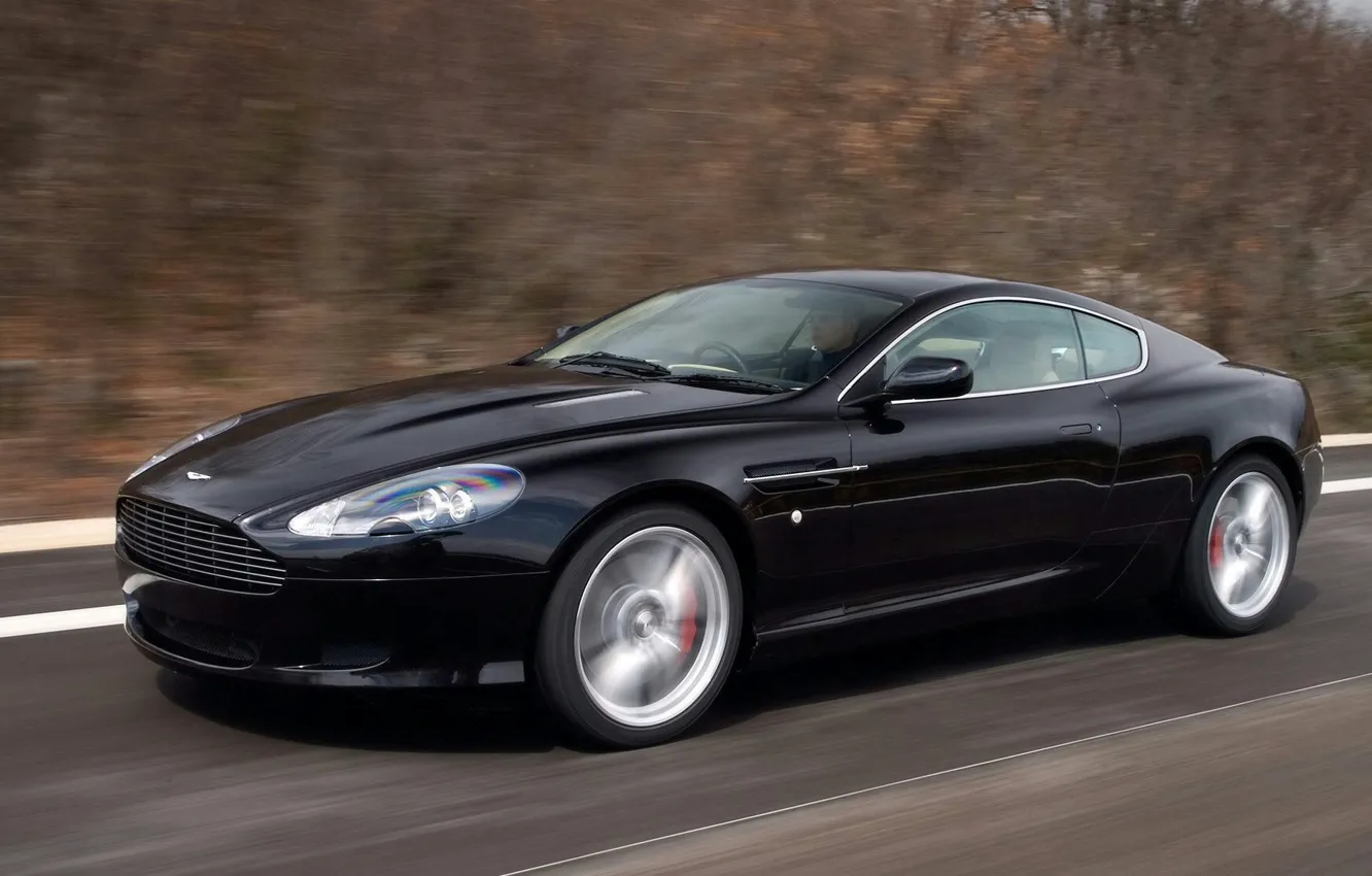 Photo wallpaper road, Aston Martin, edit, Aston Martin DB9