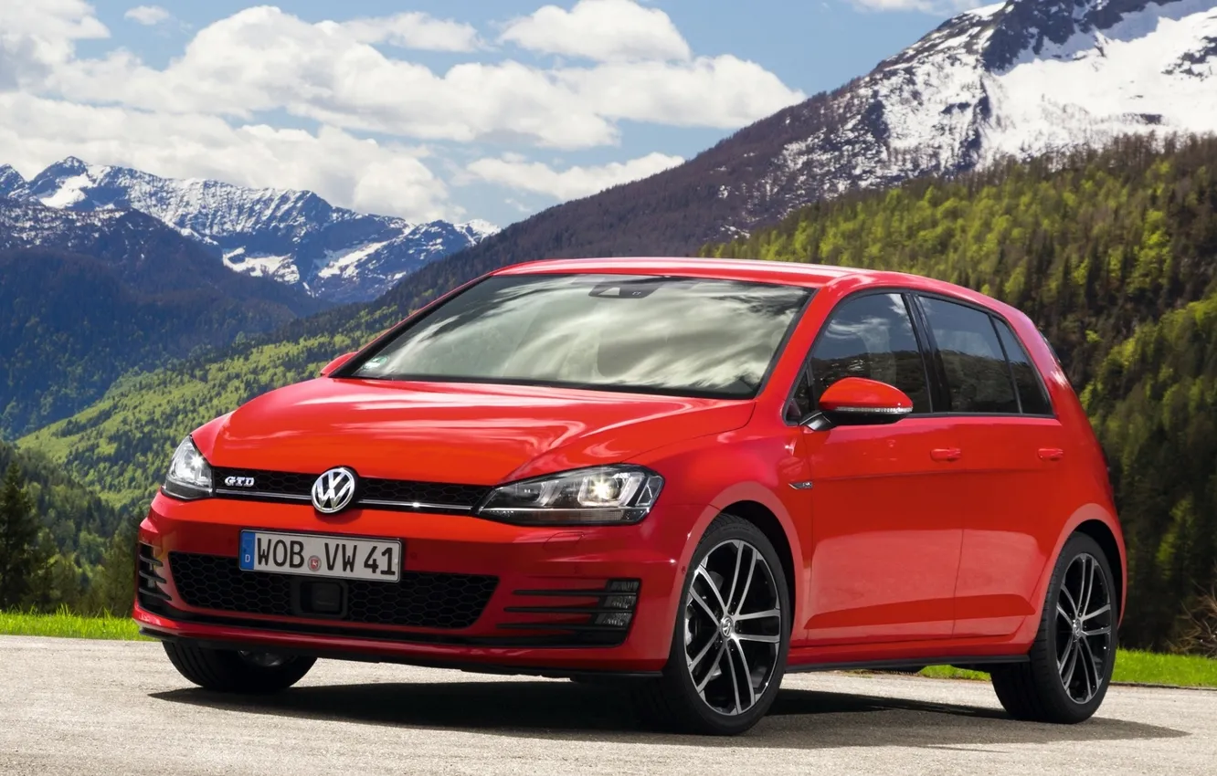Photo wallpaper Volkswagen, Golf, golf, the front, Volkswagen, 5-door, GTD