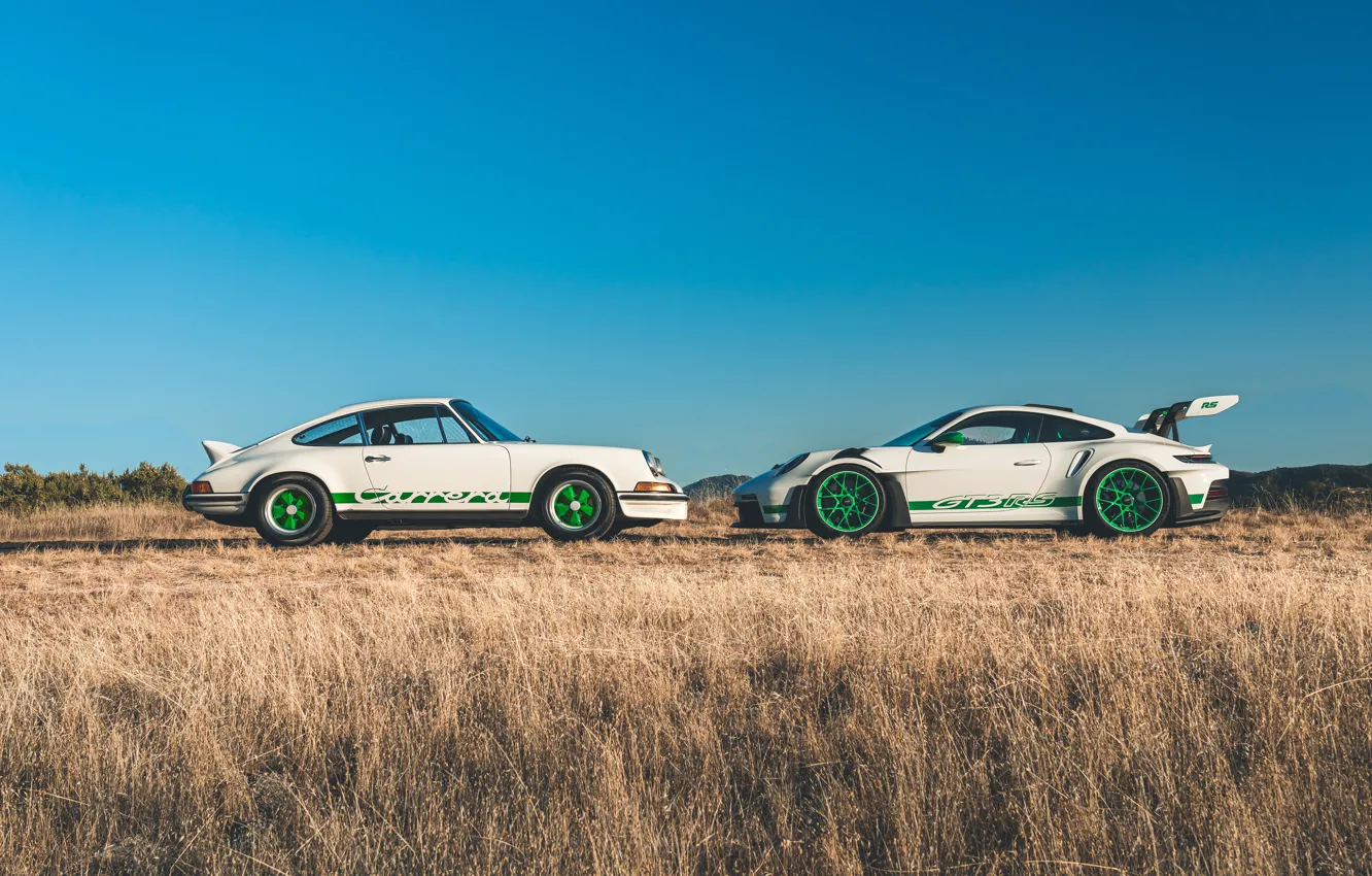 Photo wallpaper 911, Porsche, side view, Porsche 911 GT3 RS, Porsche 911 Carrera RS, Tribute to Carrera …