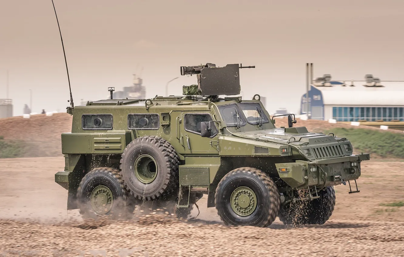 Photo wallpaper polygon, APC (Armoured Personnel Carrier), The armed forces of the Republic of Kazakhstan, Arlan, armored …
