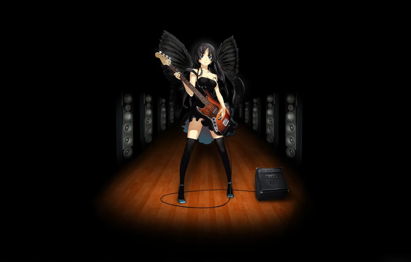 Photo wallpaper guitar, speakers, k-on, M & e