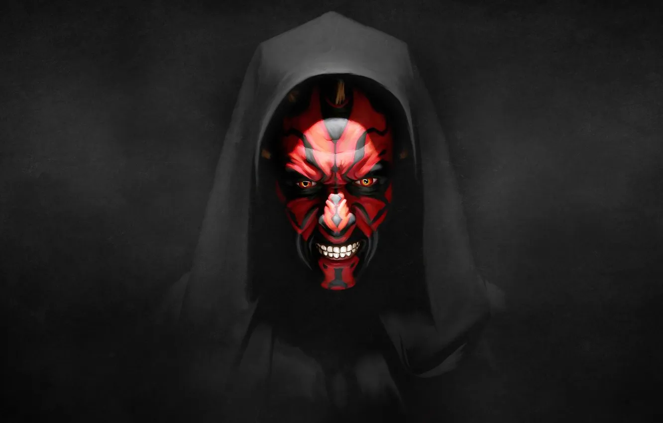Photo wallpaper red, Star Wars, Darth Maul, Star wars, Sith, Darth Maul, dark Lord of the Sith