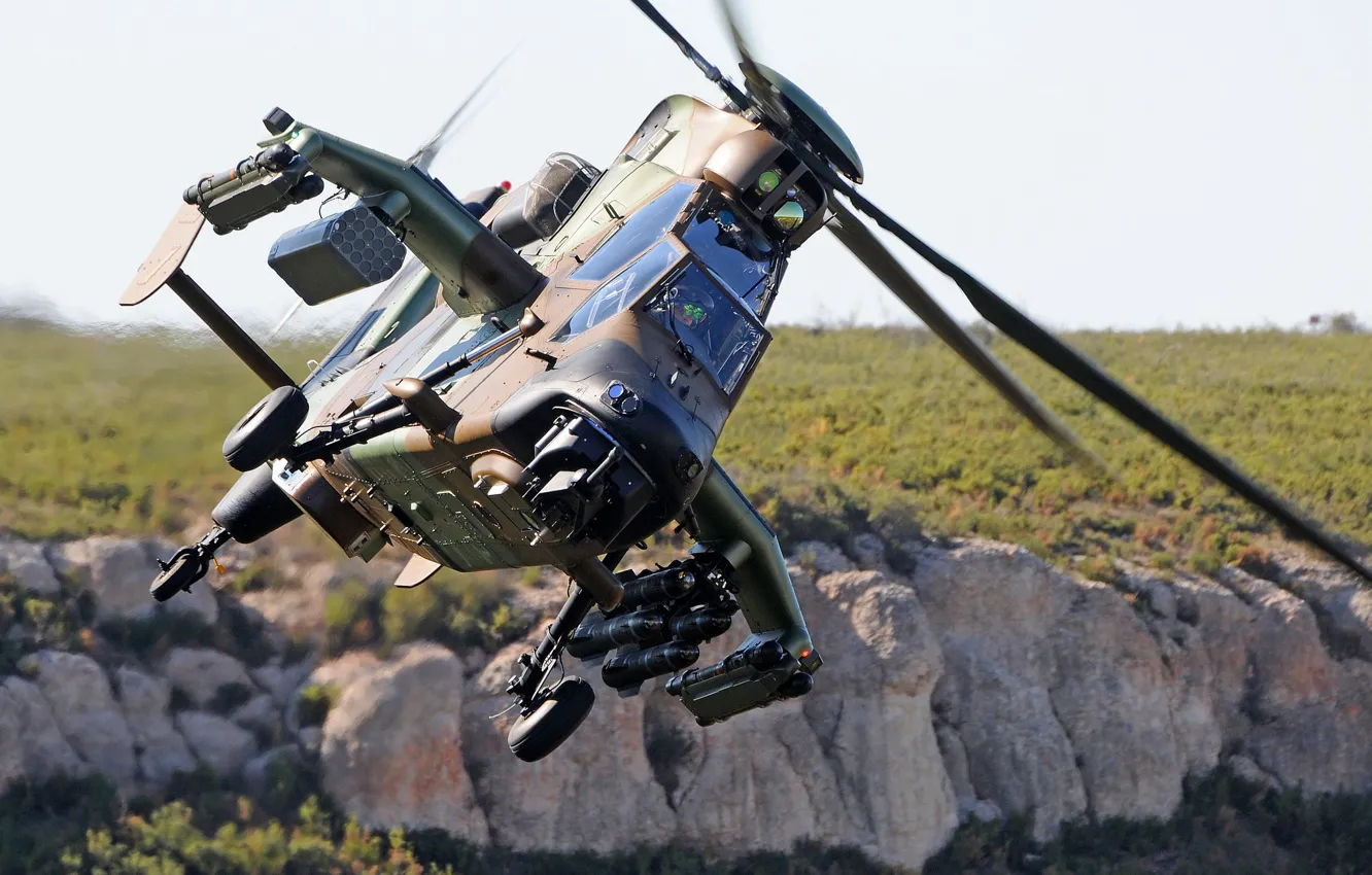 Wallpaper pilot, blades, Airbus, ATGM, The French air force, Eurocopter ...