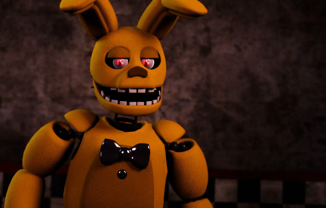 Photo wallpaper the game, hare, Five Nights at Freddy's, Five nights at Freddy's, mechanical doll