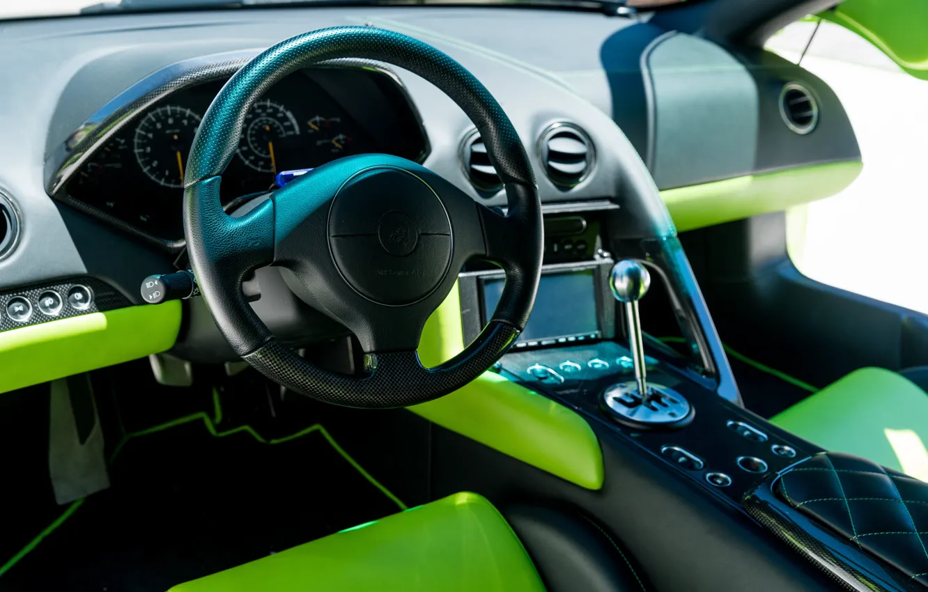 Photo wallpaper Lamborghini, Lamborghini Murcielago, Murcielago, car interior