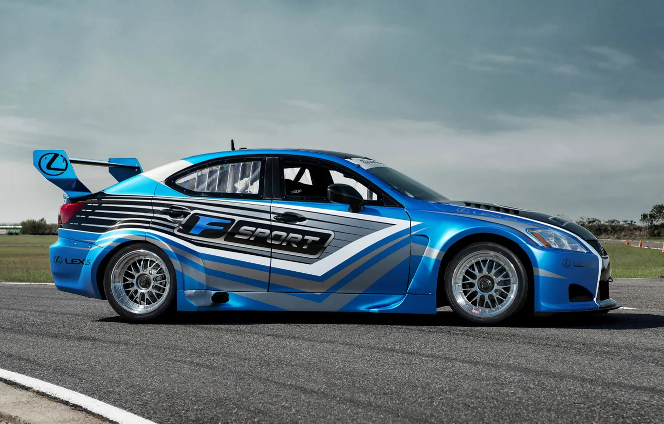 Photo wallpaper Racing, race car, motorsports, Lexus IS F