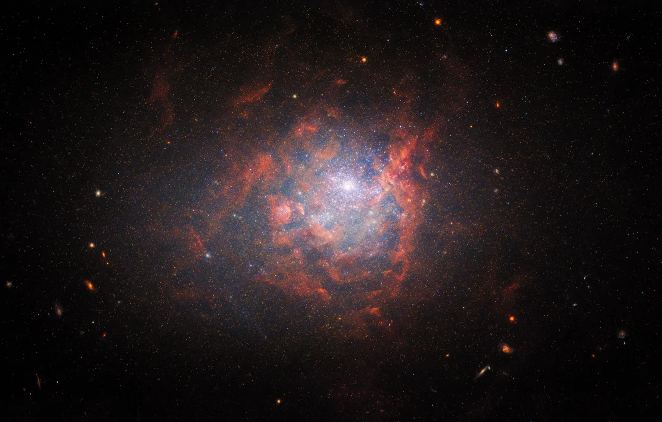Photo wallpaper space, galaxy, lenticular, NGC 1705, wrong, dwarf