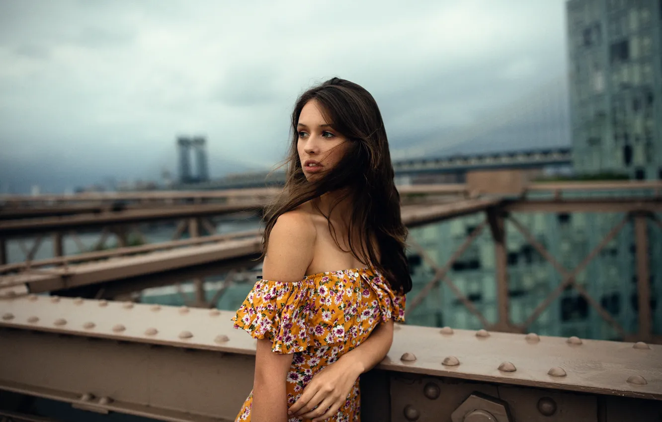 Photo wallpaper look, the city, hair, sponge, Tatiana, Jesse Duke