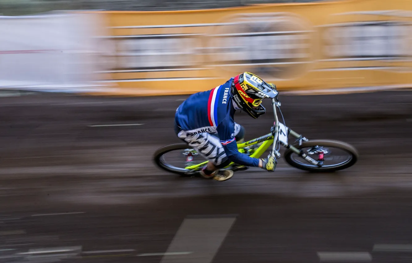 Photo wallpaper bike, race, sport