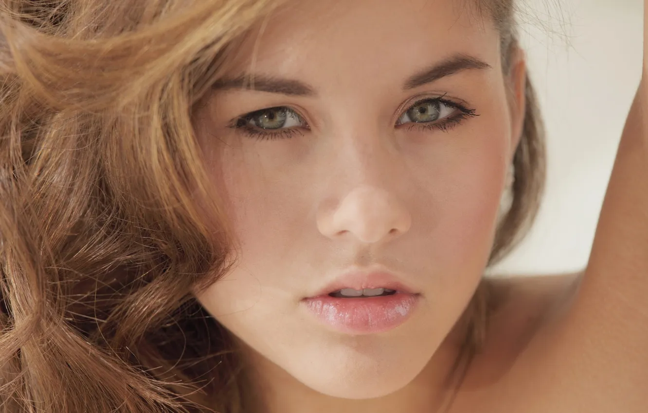 Photo wallpaper look, face, lips, Shyla Jennings