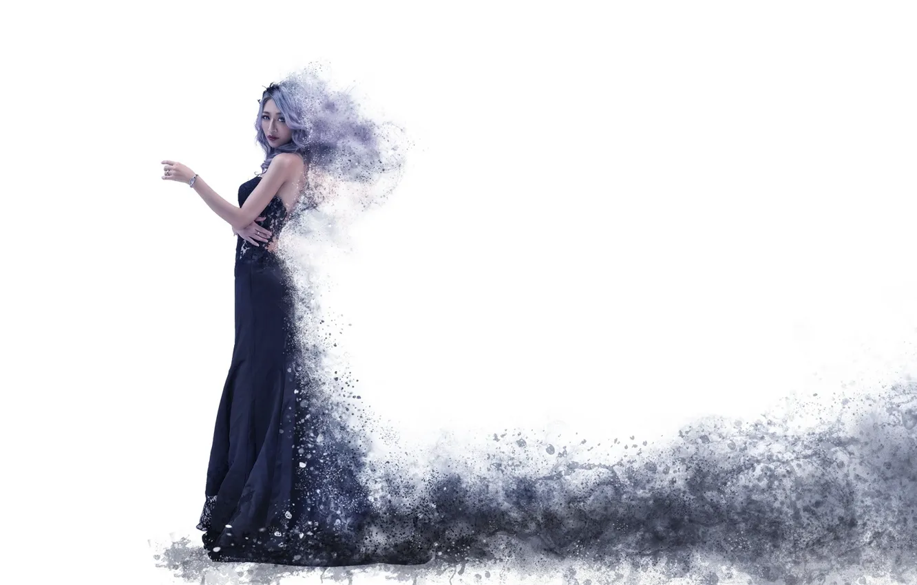 Photo wallpaper look, girl, background