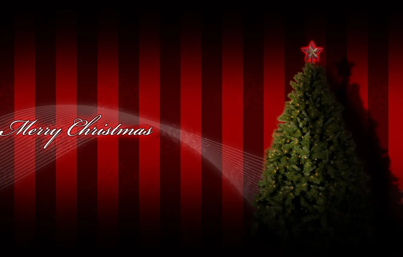 Photo wallpaper holiday, star, tree, Christmas, Merry Christmas