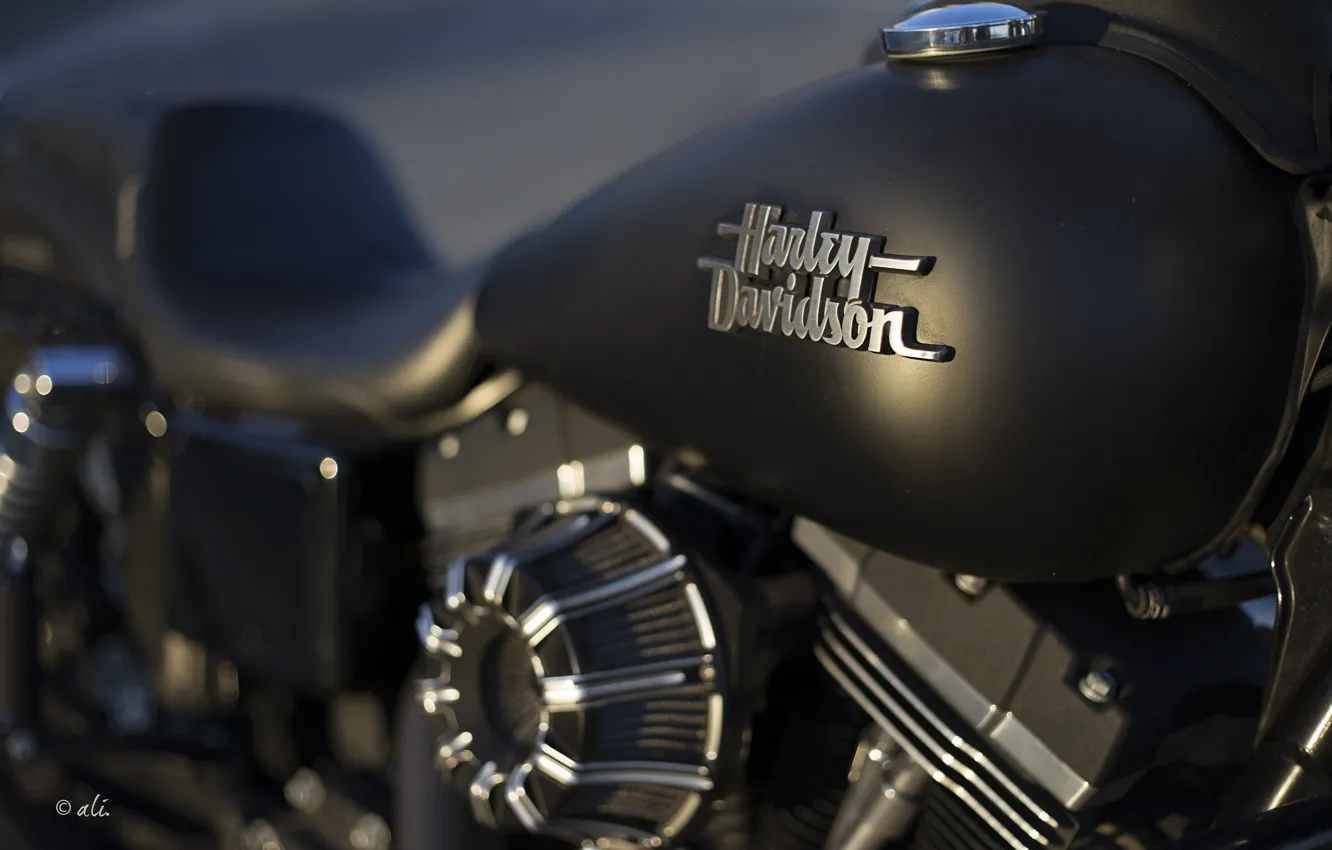 Photo wallpaper background, motorcycle, Harley Davidson